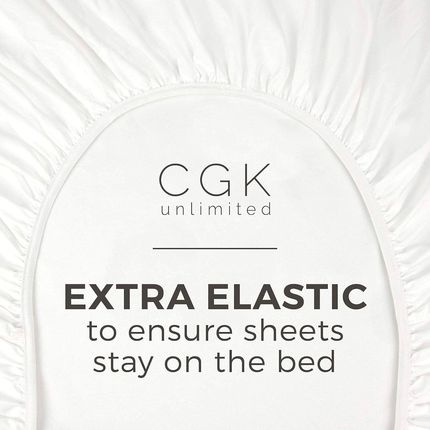 CGK unlimited  
EXTRA ELASTIC  
to ensure sheets stay on the bed