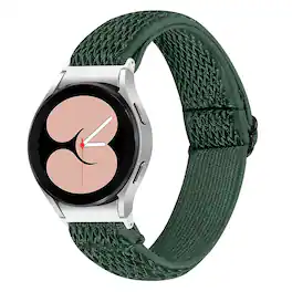 StrapsCo - Comfort Stretch Band Watch Strap For Samsung Galaxy Watch 7 - Dark Green