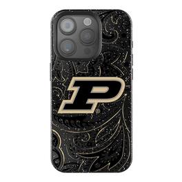 Keyscaper - NCAA - Purdue Boilermakers Paisley Bling iPhone Case - 15 - Black