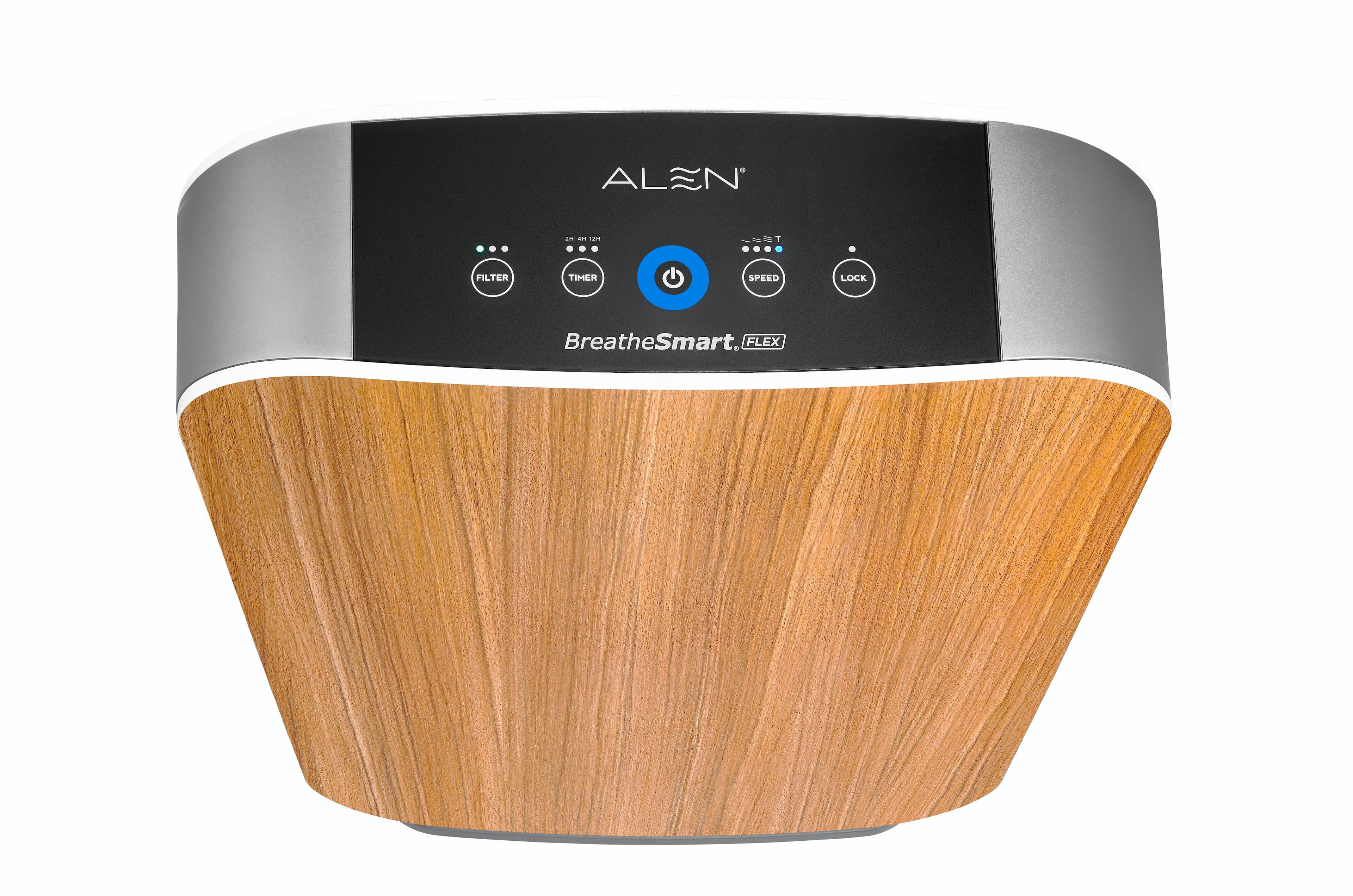 Angle. Alen - BreatheSmart FLEX 700 SqFt with Fresh, True HEPA Filter for Mold, Germs and Household Odors Air Purifier - Oak.