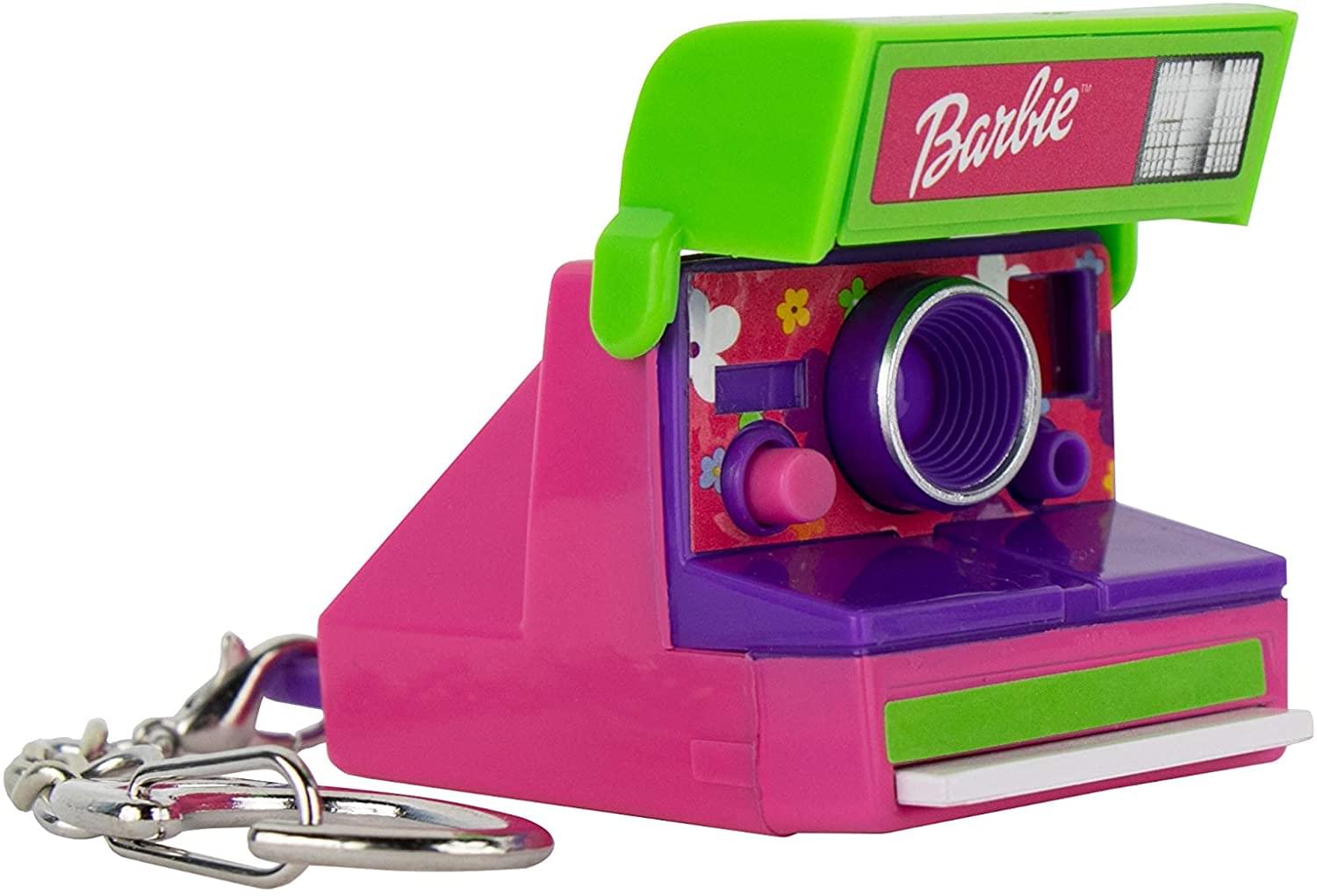 Front. Super Impulse - Worlds Coolest Barbie Polaroid 600 Keychain - Pink.