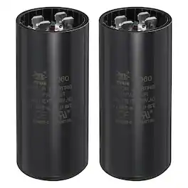 Unique Bargains - 2pcs CD60 Capacitor 145-175 Mfd, 250 VAC Run Motor Start for Electric Fan/Well Pump