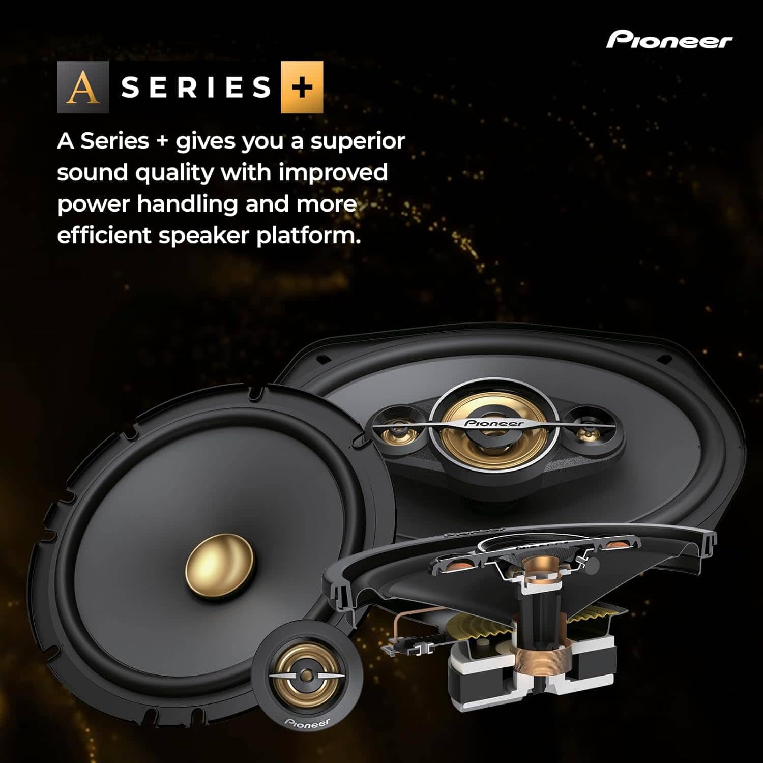Pioneer TS A301TW A Series Car Speaker Component Tweeters 450W