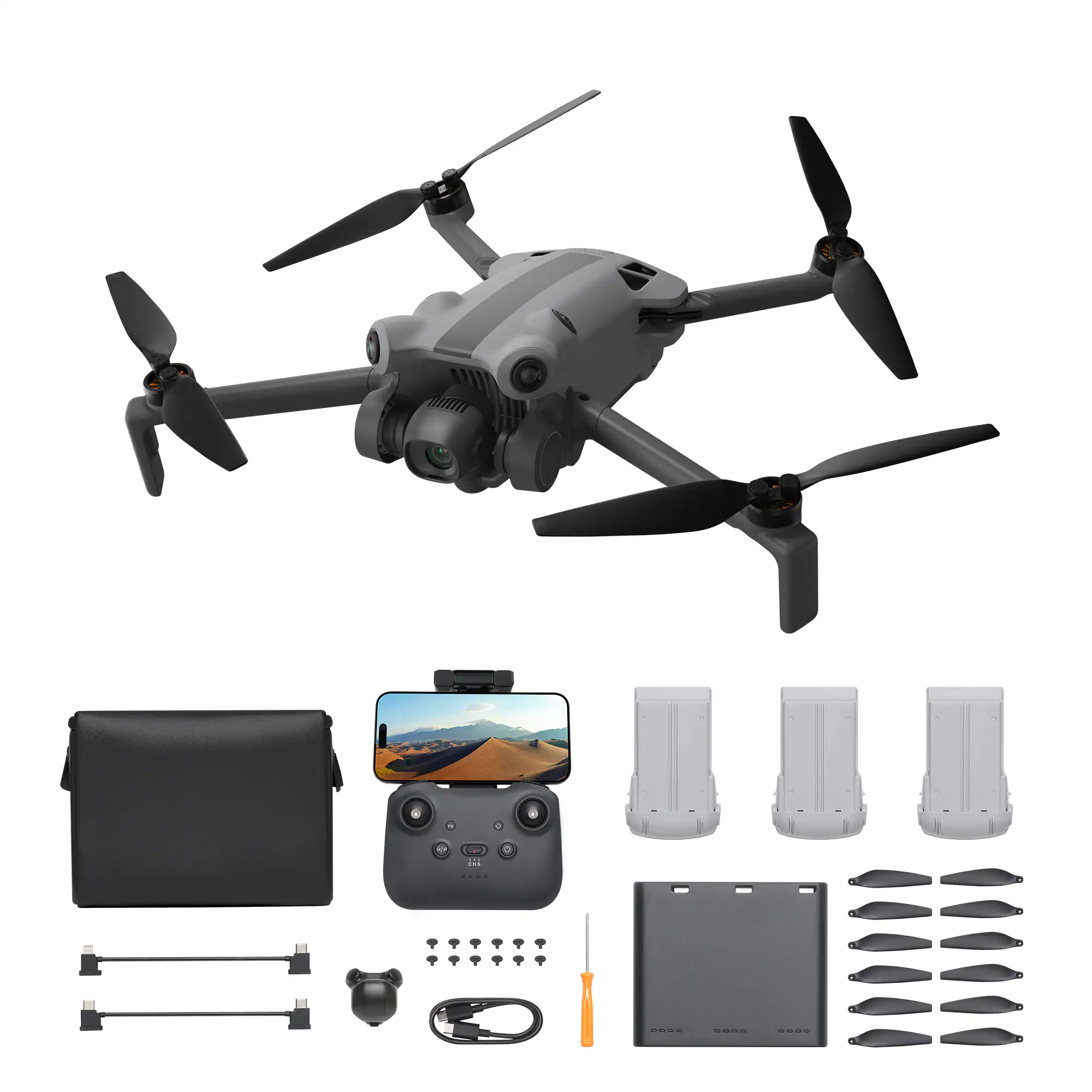 SKYROVER - X1 Fly More Combo 8K Drone with Remote Controller - Gray