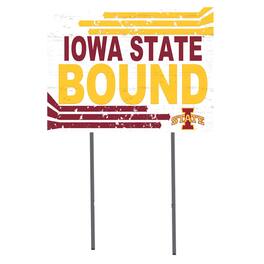Jardine - Iowa State Cyclones 18'' x 24'' Bound Yard Sign - White