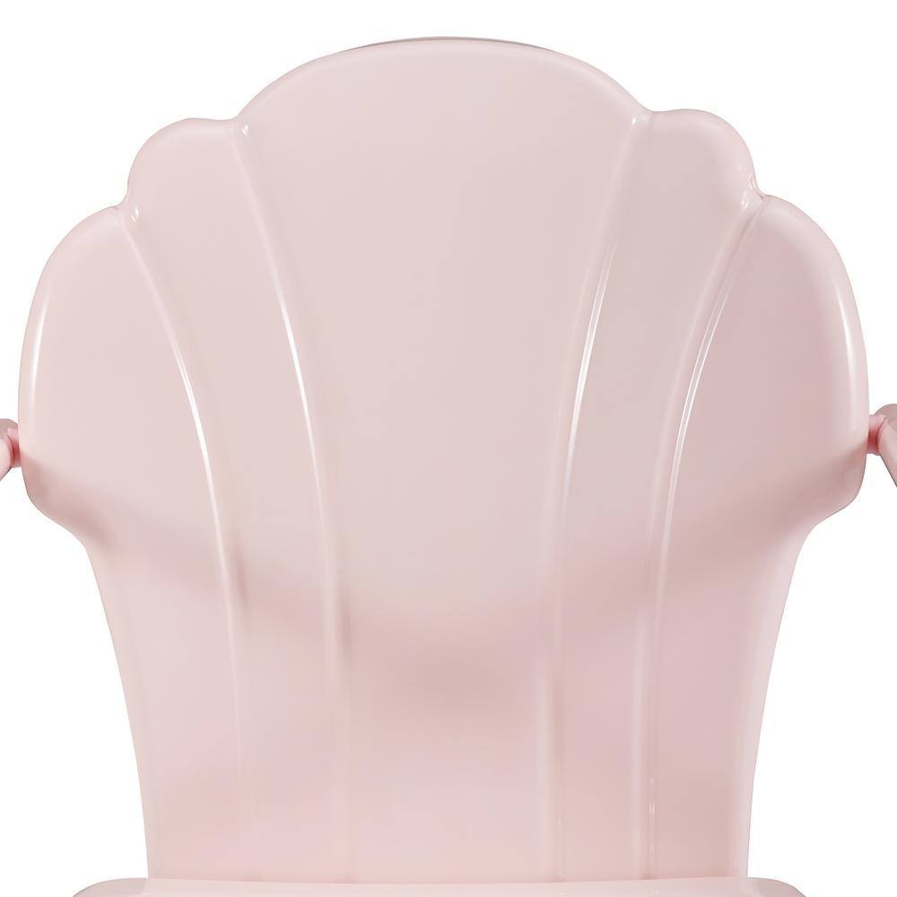 Left. Crosley Furniture - Tulip 2Pc Retro Outdoor Chair Set - 2 Chairs - Pastel Pink Gloss.