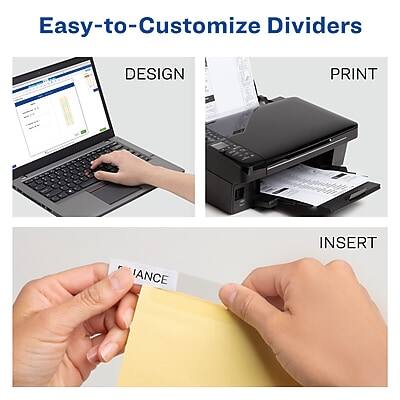 Easy-to-Customize Dividers

DESIGN  
PRINT  
INSERT