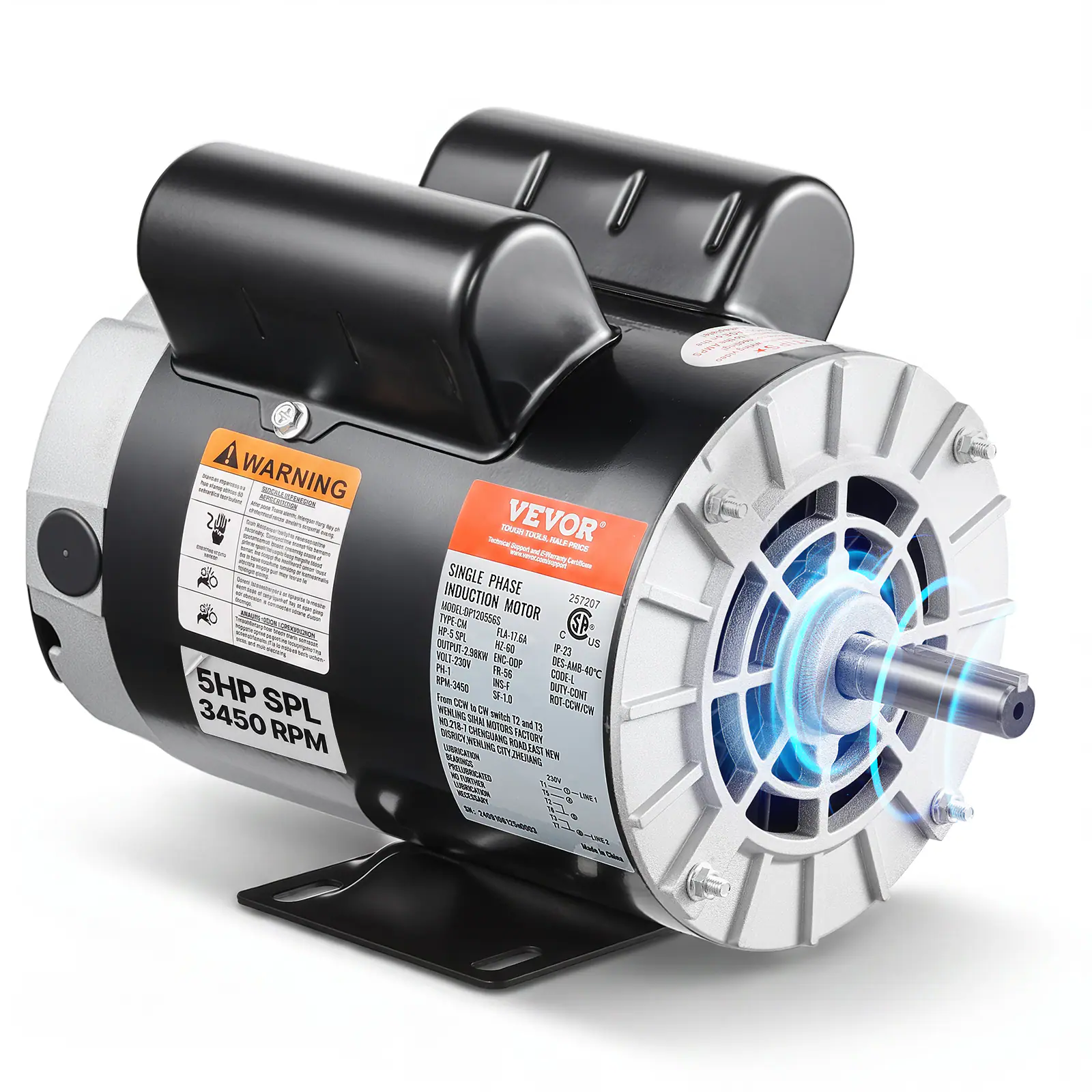 WARNING BIESCHISTION 5HP SPL 3450 RPM

Tectiscal HUJOT VEVOR Support TOULS, HALE PRICE Certifices SINGLE PHASE MODEL OP1205563 INDUCTION MOTOR 257207 TYPE-CM 5SPL FLA-17.6A C WHSES-TUSTUD HZ-60 3.99 US VOLT-230W PH-1 FR-56 ENC-00P DES-AMB- 40C RPM-3450 INS-F CODE-L SF-1.0 DUTY -CONT From CCH WONWOO-TOR taCH distivo NO.218-1 SIHAI MOTORS 12 and 13 DISRICY MEALING CHENGUANG TOALOADA FACTORY LUBRICATION CITY ZHERANG MEN PRELLBRICATED NO TURTHER SUBRICATION