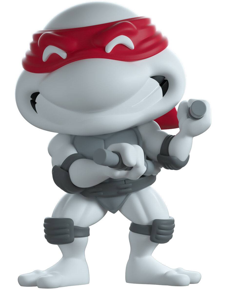 Alt View 6. Youtooz - TMNT: Michelangelo Black & White Vinyl Figure #13 Shopverse Exclusive.
