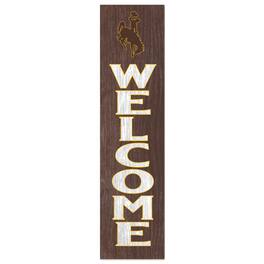 Jardine - Wyoming Cowboys 12'' x 48'' Welcome Leaner - Brown