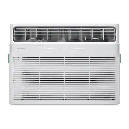 Front. Frigidaire - Frigidaire 115V 18,000 BTU 1,000 Sq. Ft. Smart Window Air Conditioner with 16,000 BTU Supplemental Heat Function - White.