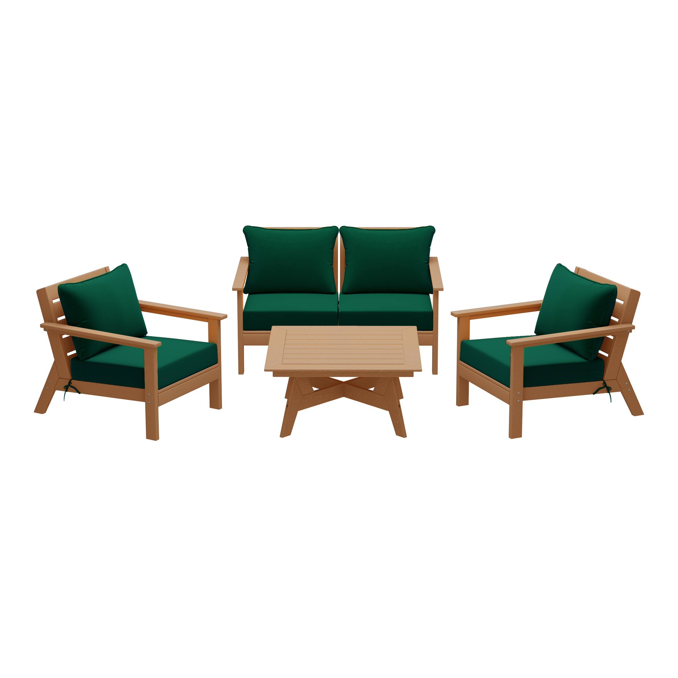 Teak/Green