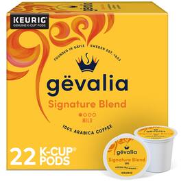 Gevalia - Signature Blend Coffee Keurig K-Cup Pods, Light Roast, 22/Box (5305)