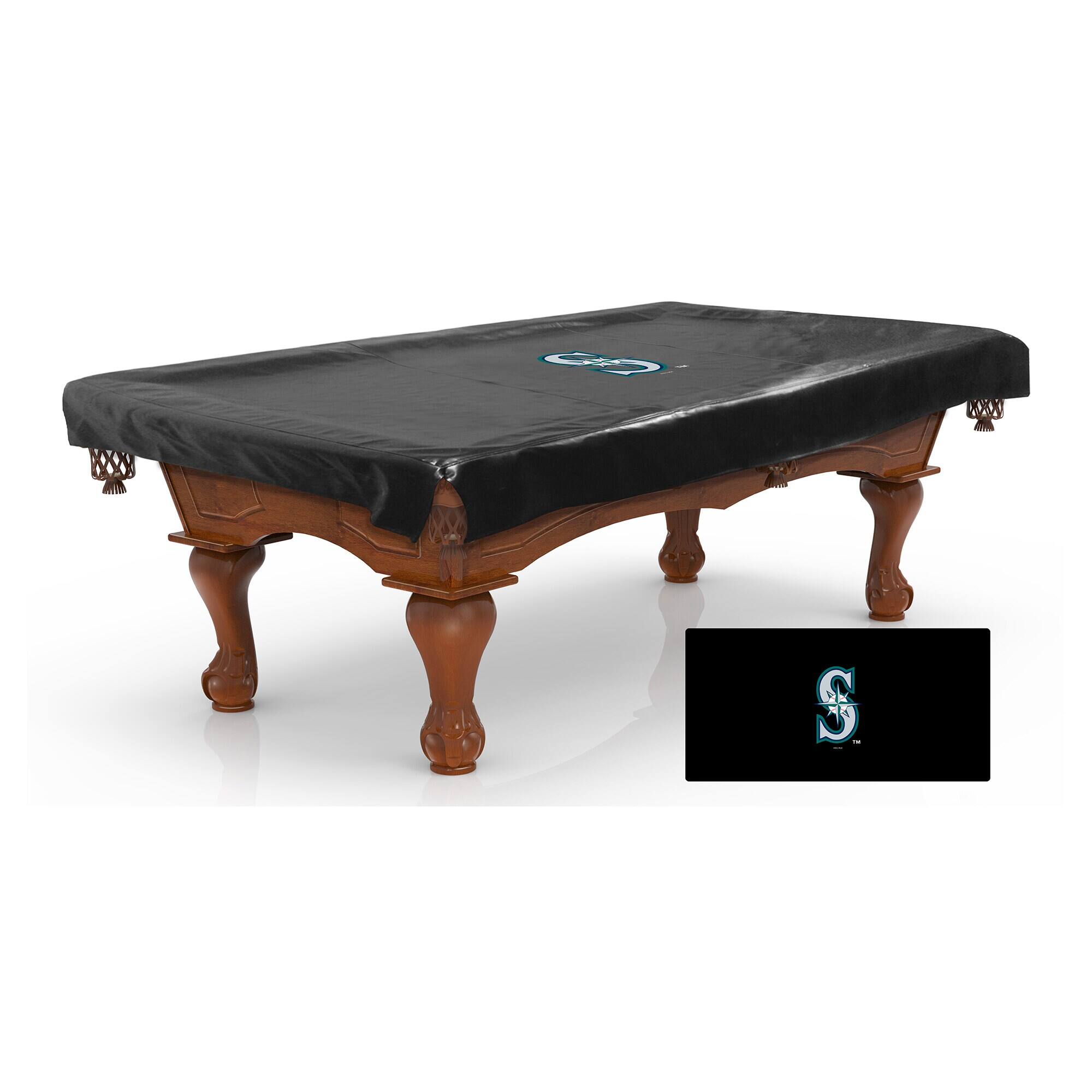Front. WinCraft - Seattle Mariners 8' Pool Table Cover - Multicolor.