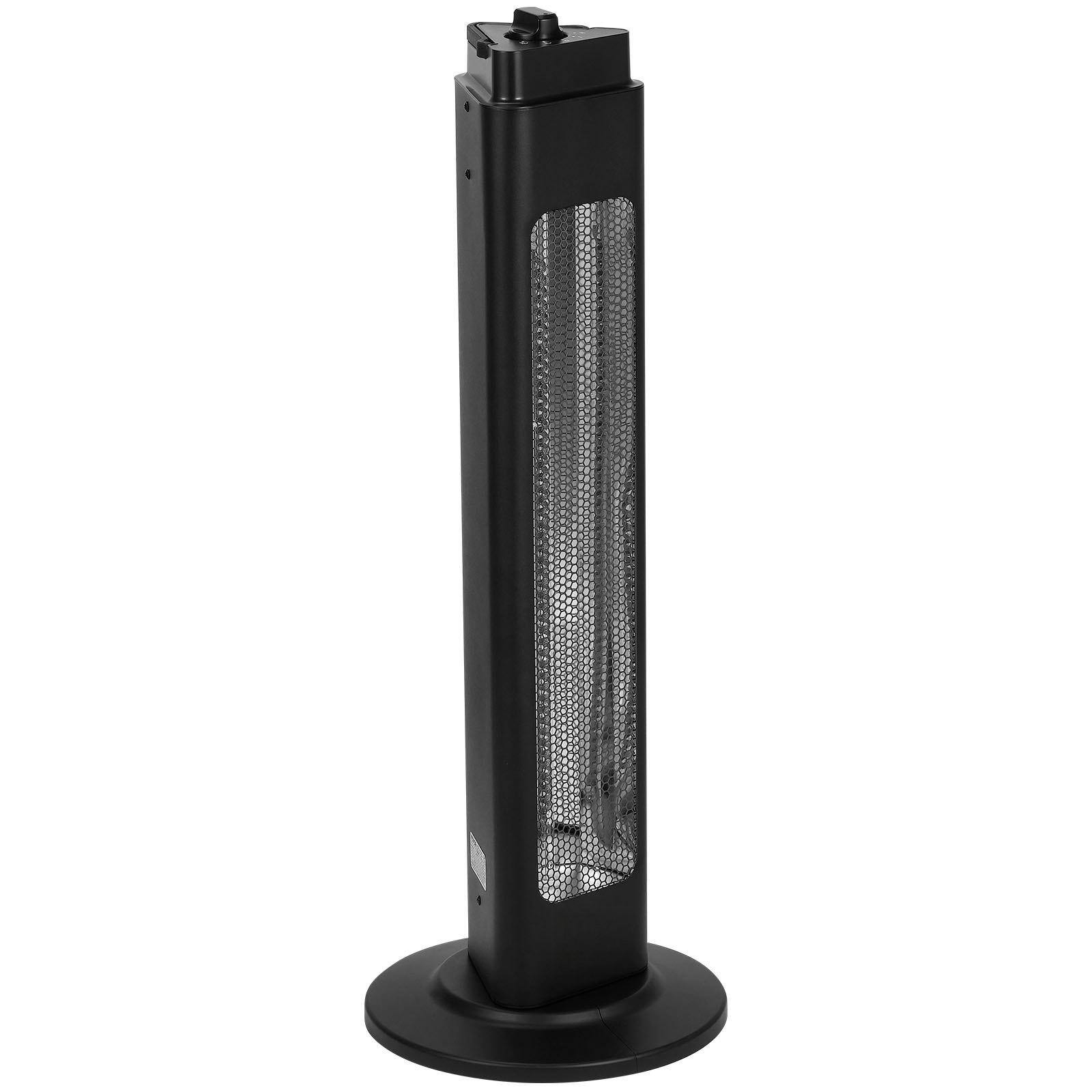 Alt View 10. Glintex - Electric Space Heaters 1500W Infrared Heater Remote Control 3 Speeds 24H Timer Safety Protections Indoor Outdoor Use - Black.