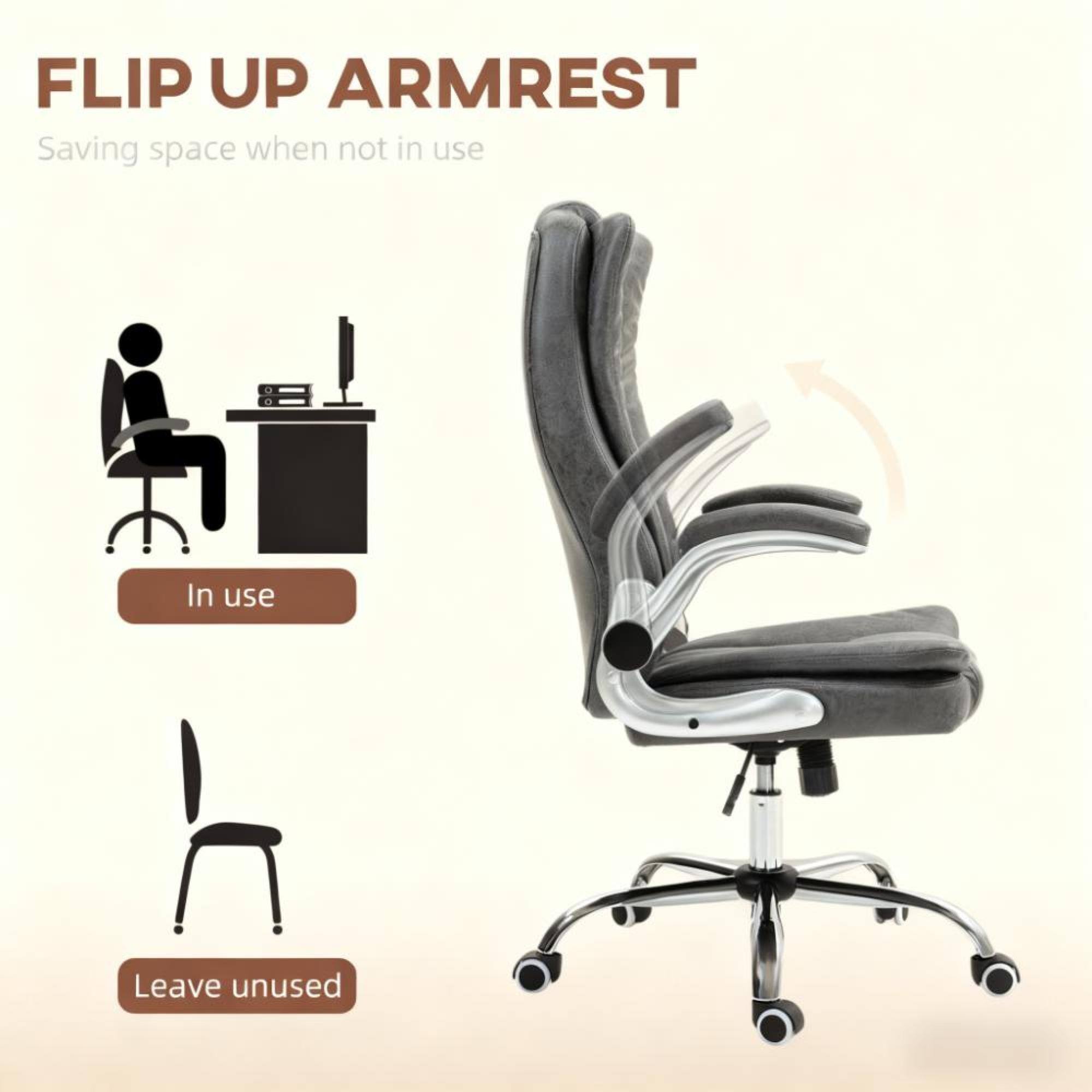 FLIP UP ARMREST  
Saving space when not in use  

In use  

Leave unused