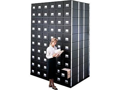 Alt View 2. Bankers Box - Staxonsteel File Storage Drawers, Stackable, Legal Size, 6/Carton - Black.