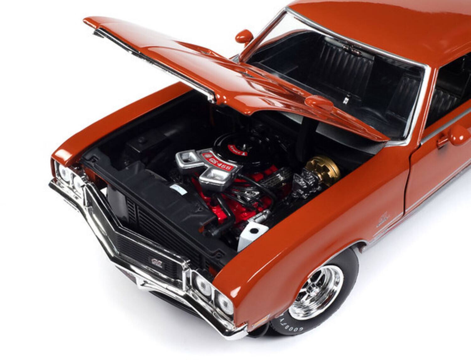 Alt View 2. PopMarket - American Muscle 1972 Buick GS Hardtop MCACN - Flame Orange 1/18 Scale Diecast   - COLLECTIBLES - Multicolor.