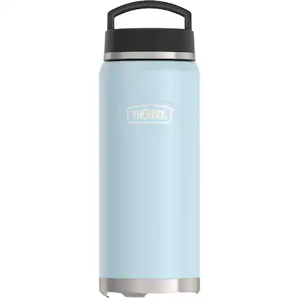 Front. Thermos - Thermos 40 oz. Icon Stainless Steel Water Bottle - Glacier - Glacier.