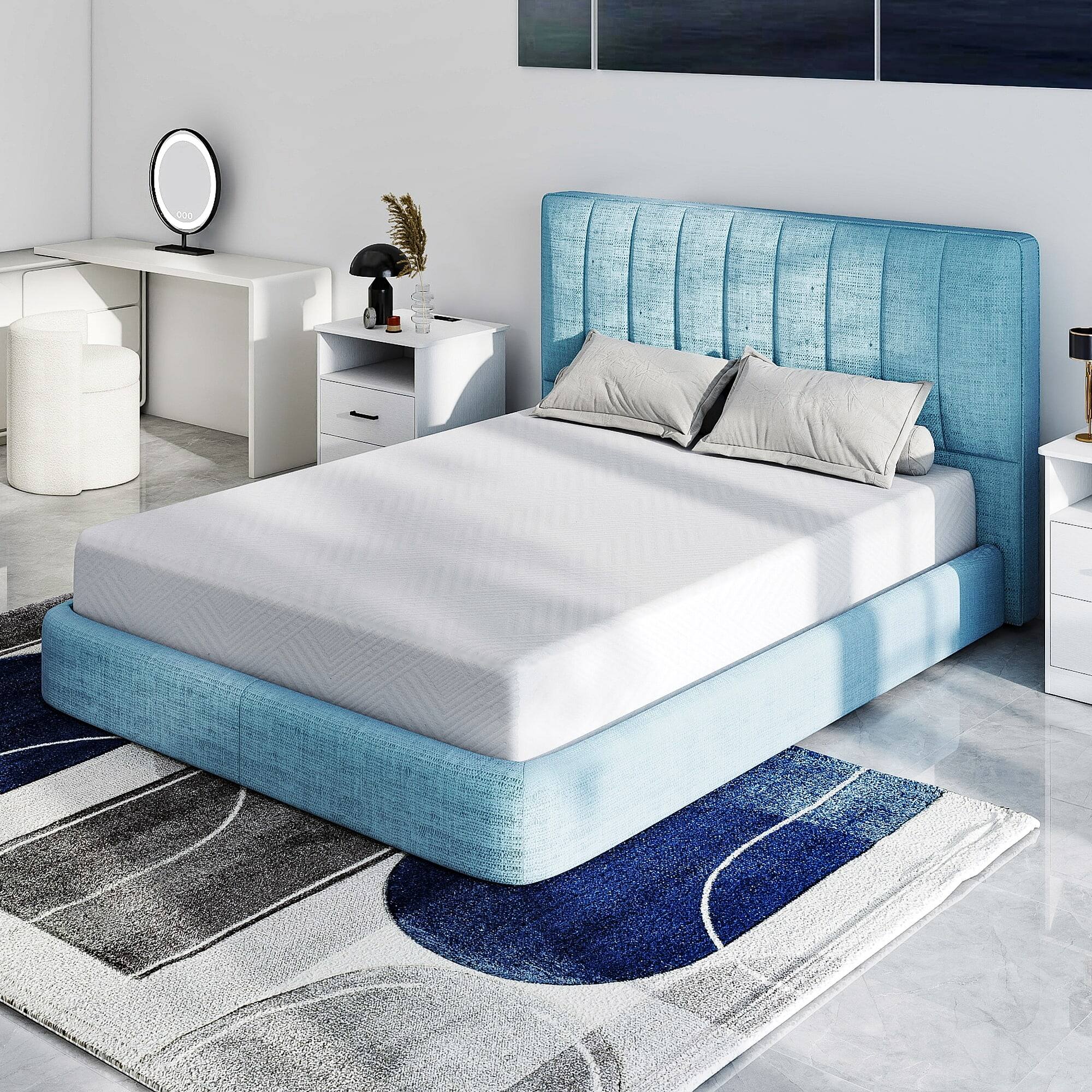 Alt View 6. Kadyn - Tea Memory Foam Mattress, Cooling Gel, Fiberglass-Free, CertiPUR-US Certified, Medium Firm - White.