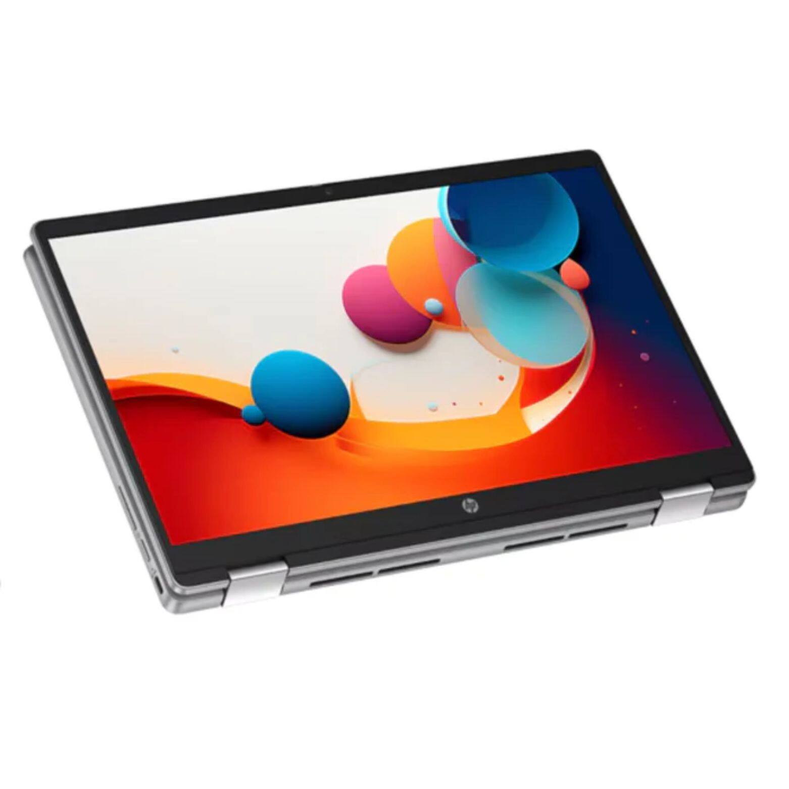 Alt View 2. HP - Chromebook x360 14" FHD Touch Intel Core i3-N305 0.8 GHz up to 3.8 GHz 8 GB 128GB SSD Chrome OS Laptop - Gray.