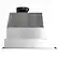 Left. Onefly - 36 inches - Externally Vented & Recirculating - Insert Range Hood - Stainless steel.