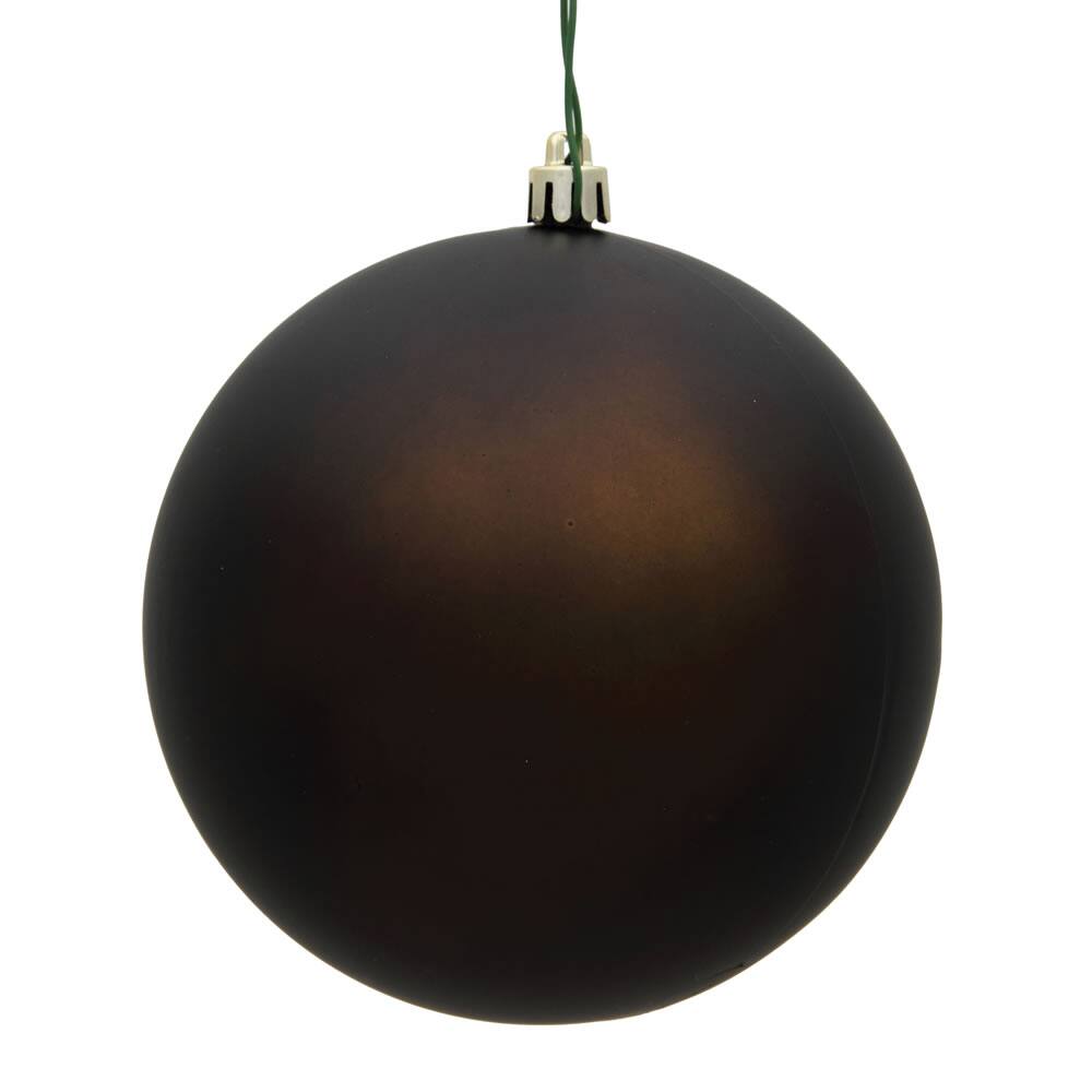 Front. Vickerman - 4" Chocolate Matte Ball UV 6 Bag - Chocolate.