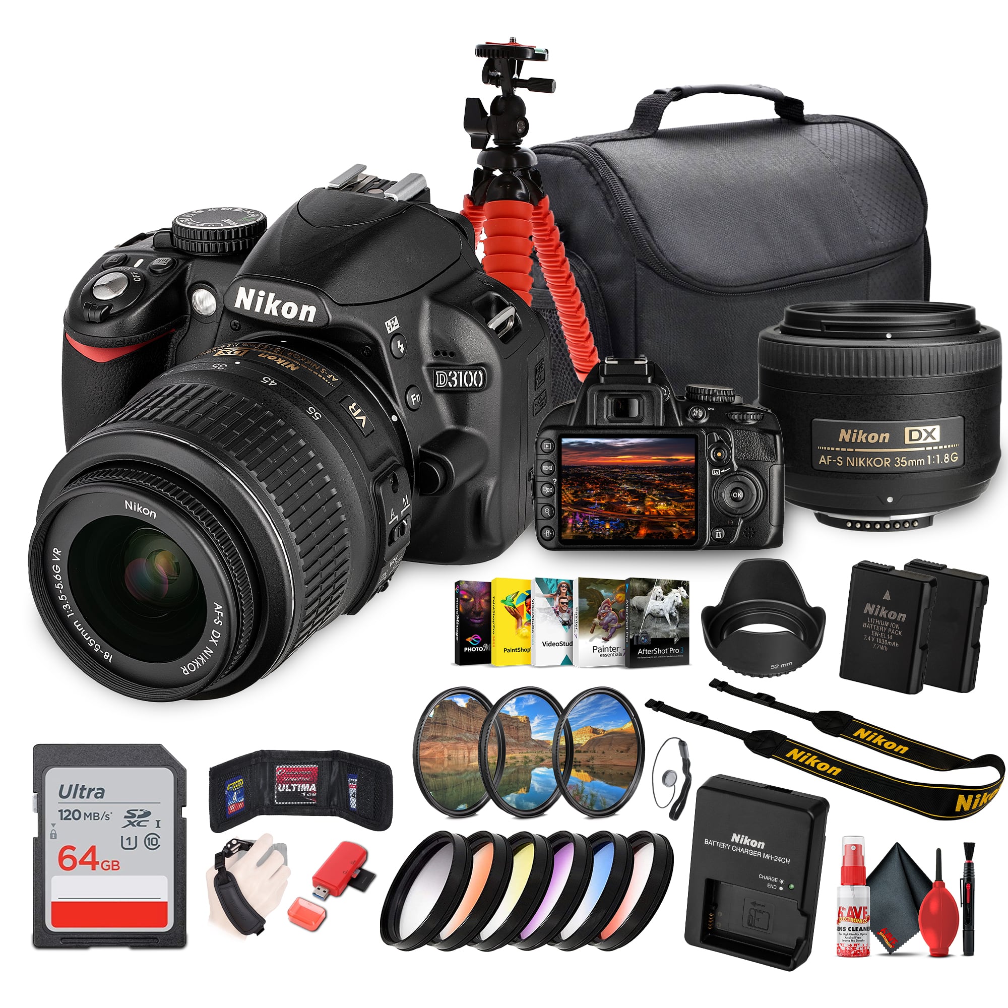Nikon D3100 DSLR Camera Kit with 18 55mm VR Lens – Beginner