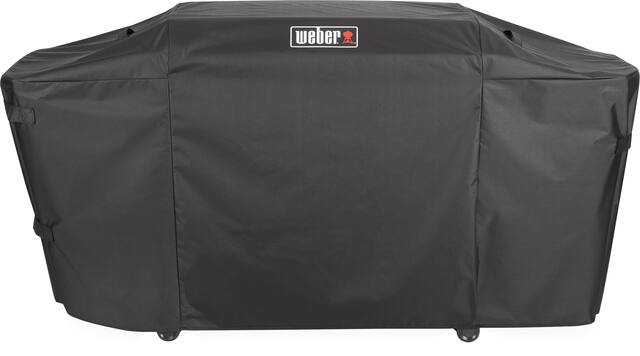 Angle. Weber - Premium Griddle Cover for Slate 36" Rust-Reisistant Griddle - Black.
