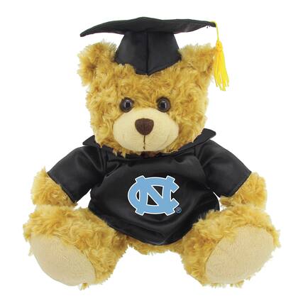 Front. Jardine - Carolina Blue/Brown North Carolina Tar Heels 12'' Graduation Plush Bear - Light Blue.