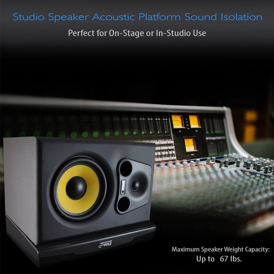 Max 4 Riser Pyle Speaker Isolation Pads 13 x 11 x 2.6 inches Acoustic Noise ...