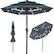 Front. Best Choice Products - Best Choice Products 10ft 3-Tier Solar Patio Umbrella w/ 24 LED Lights, Tilt Adjustment, Easy Crank - Slate Blue - Slate Blue.