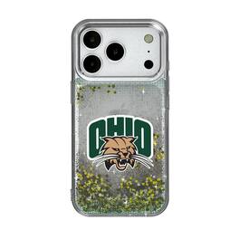 Keyscaper - NCAA - Ohio Bobcats Linen Logo iPhone Glitter Case - 15 - Multicolor