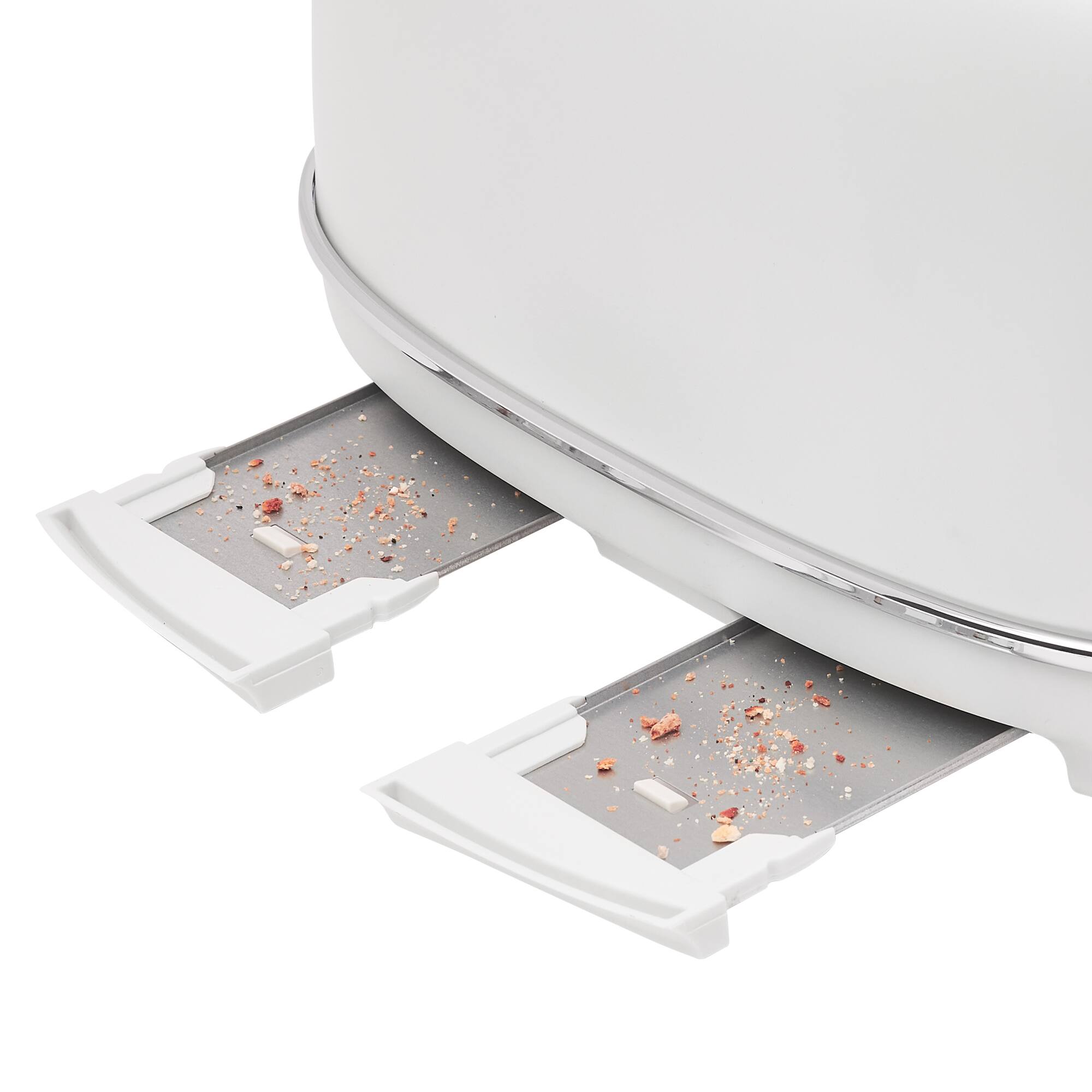 Alt View 7. Haden - Haden Chelsea Stainless Steel 4 Slice Toaster, Extra Wide Slots, Ivory & Chrome - Ivory / Chrome.