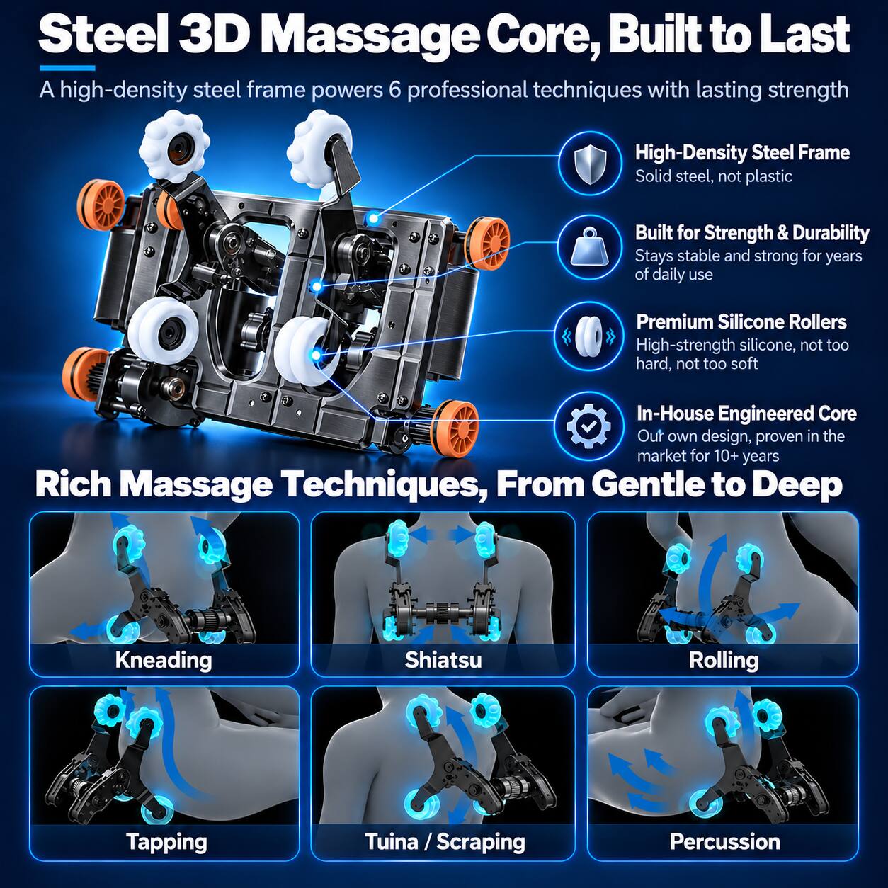 KoziSense KZ A18 Massage Chair Full Body,Zero Gravity SL Track