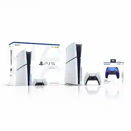PlayStation 5 Slim Console 1TB + Sony PlayStation 5 DualSense Wireless Controller Chroma Indigo - Includes PS5 Console - PlayStation 5