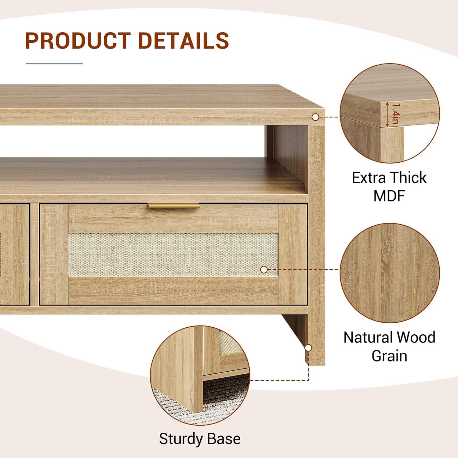 PRODUCT DETAILS

1.4in Extra Thick MDF  
Natural Wood Grain  
Sturdy Base