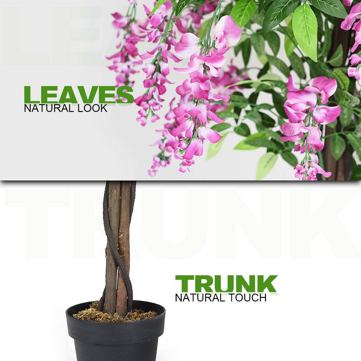 The corrected text is:

LEAVES NATURAL LOOK
TRUNK NATURAL TOUCH