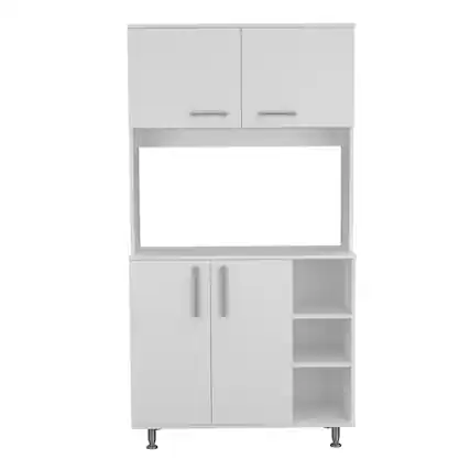 Front. Treevol Furniture - Pantry Cabinet Delaware - White.