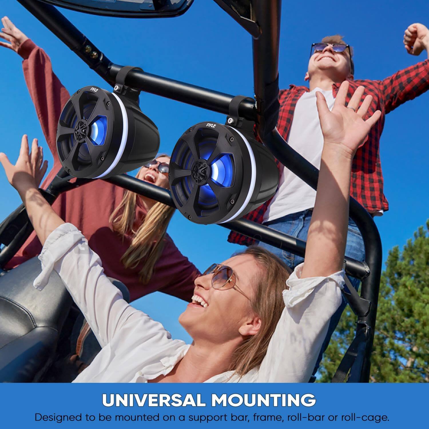 1 UNIVERSAL MOUNTING  
Designed to be mounted on a support bar, frame, roll-bar or roll-cage.