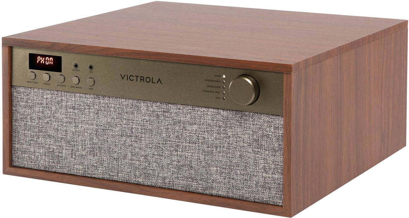 PXOR  
close repeat previous play/pause  

VICTROLA  

vinyl vinylstream bluetooth compact disc aux