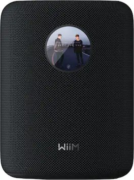 WiiM - Sound Smart Speaker w/ 1.8″ Touch Display, Hi‑Res 24‑bit/192 kHz, AI RoomFit - Black