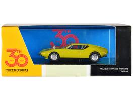 1972 De Tomaso Pantera "Petersen Automotive Museum 30th Anniversary" 1/64 Diecast Model Car by Paragon Models - Yellow