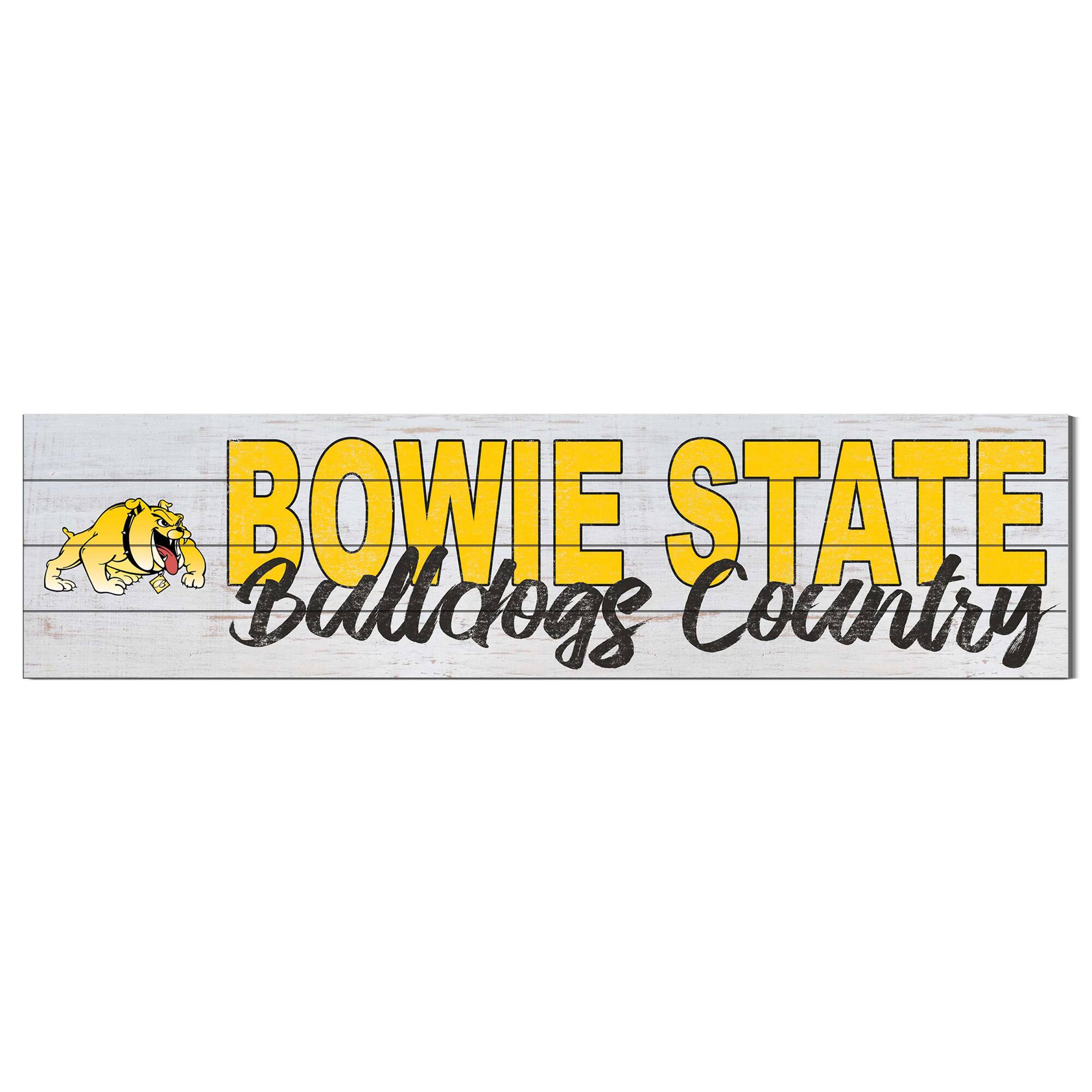 Bowie State Bulldogs 40'' x 10'' Logo Sign