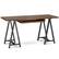 Front. Simpli Home - Sawhorse industrial 60 inch wide solid walnut wood and metal desk - Walnut.