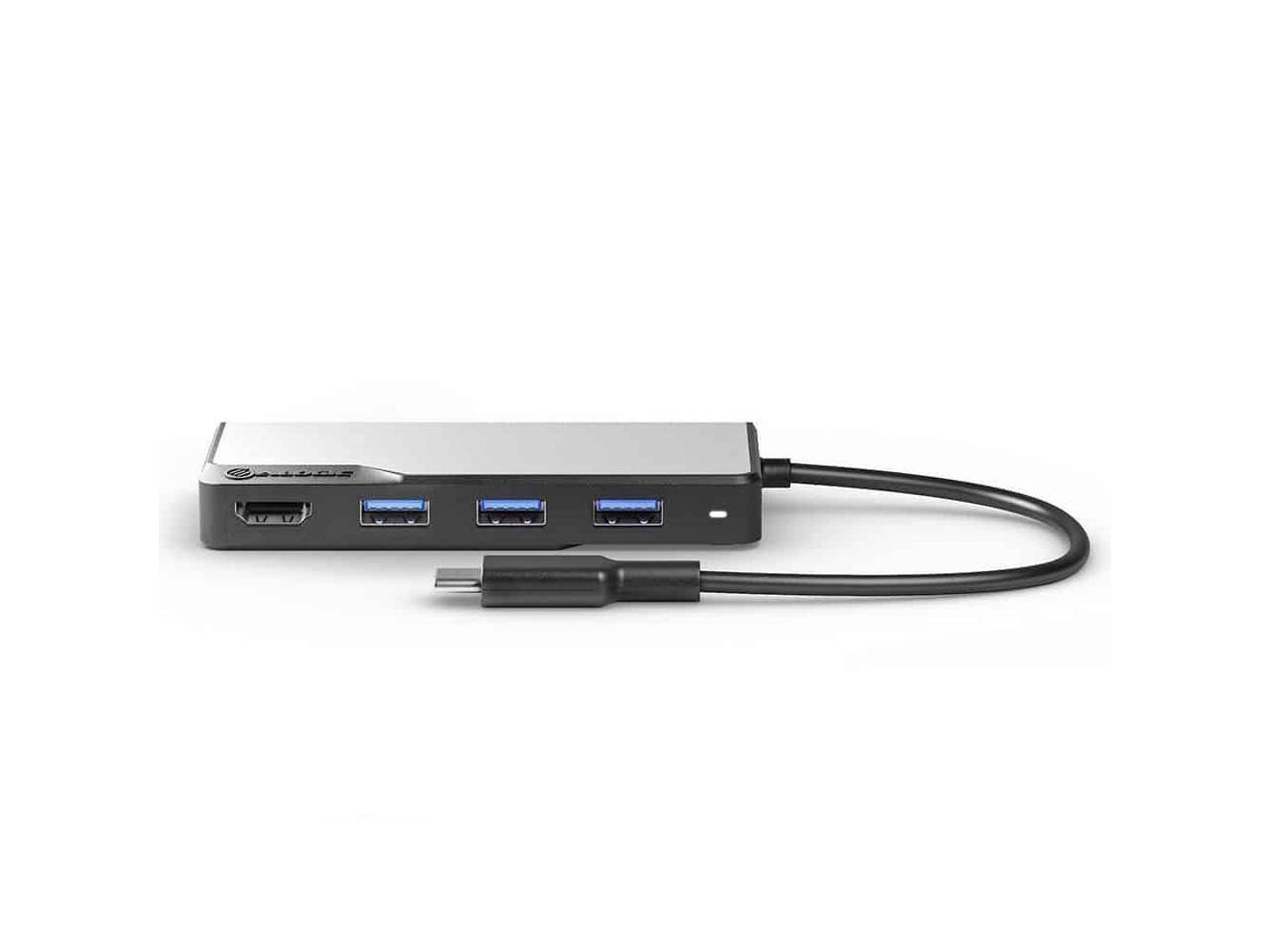 Alt View 1. Alogic - Alogic Fusion CORE 5-in-1 USB-C Hub Compact Dock V2 UCFUHDV2SGR.