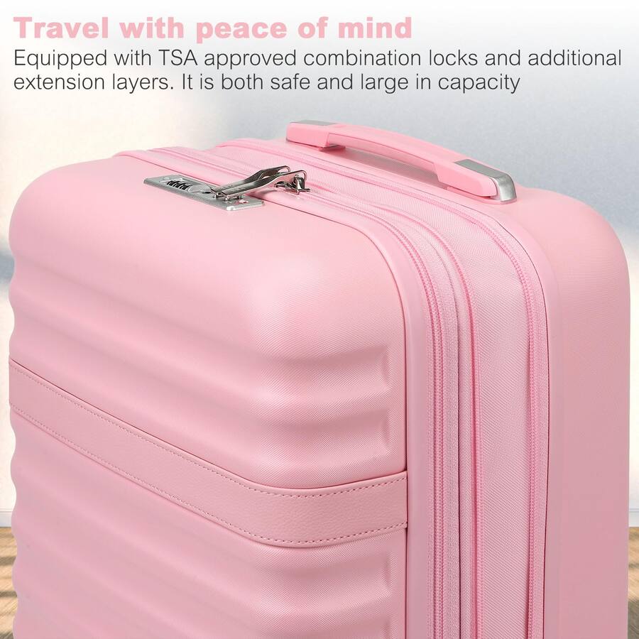 Dapper Styles Medium Checked Luggage Expandable inch product dimension ...