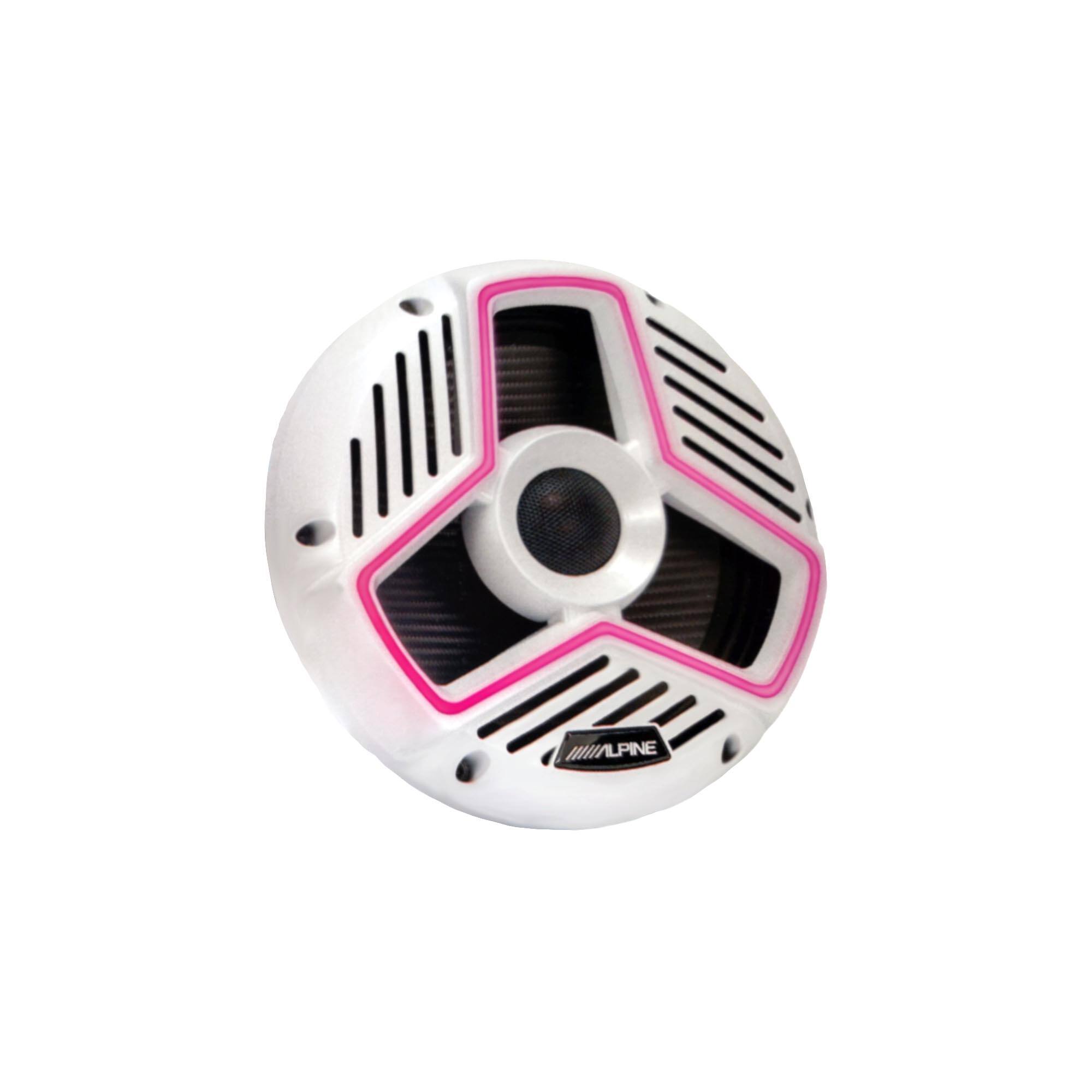 Alt View 1. Alpine - Alpine MRN-S88-LW Marine 8.8" Coaxial Speaker Set - White - Black/Gray.