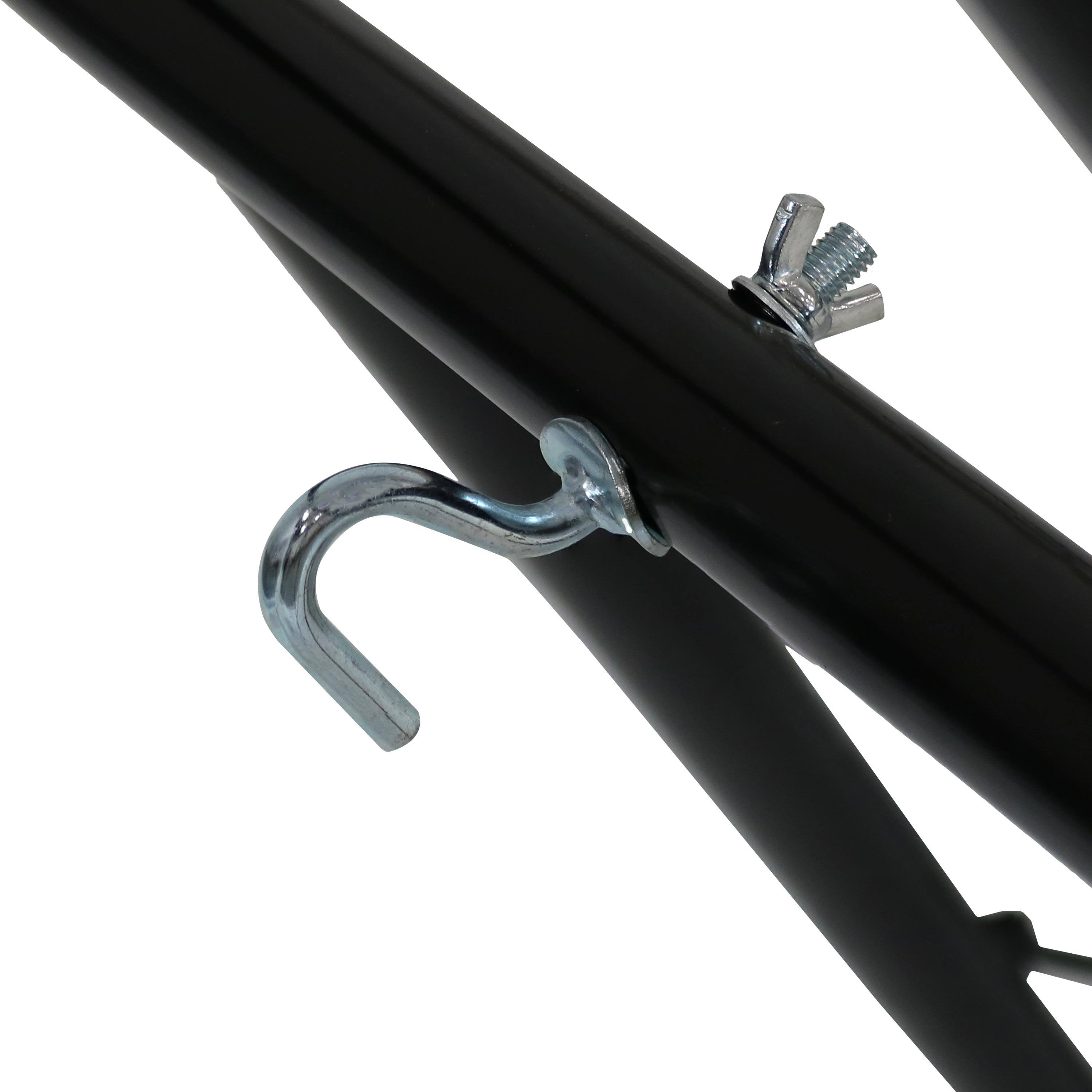 Alt View 5. Sunnydaze - 2-Person Cotton Hammock with Universal Steel Stand - Sunset.