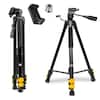 Front. Kodak - 62" Lightweight Tripod w/ QuickRelease, Smartphone Adapter & Carry Case - Black.